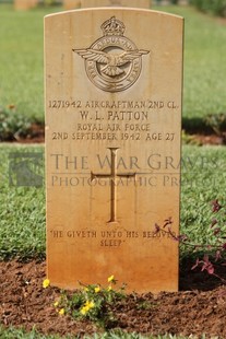 BEIRUT WAR CEMETERY - PATTON, WILLIAM LESLIE